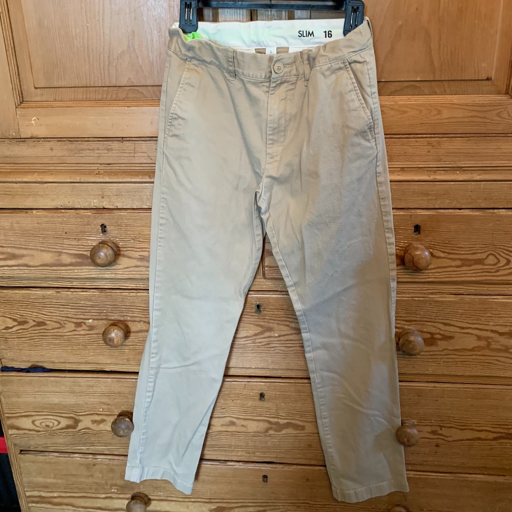 Crewcuts Boys' Stretch Chino Pant in British Khaki